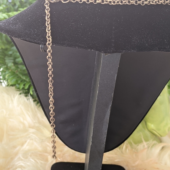 Blue bead stranded statement necklace - Picture 4 of 4